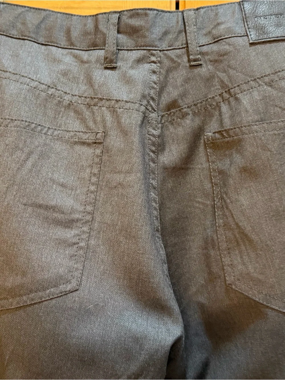 Peter Millar 100% Wool Charcoal Gray 5 Pocket Pants Size 33x33! Excellent Cond!